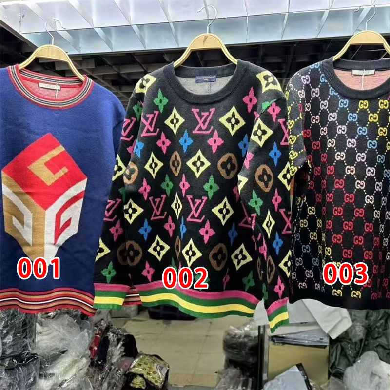 ブランドGG ニット プルオーバー ニット セーター ルイヴィトンニット