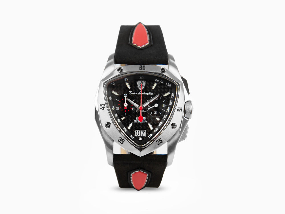 Tonino Lamborghini New Spyder Quartz Watch, Black, 43 mm