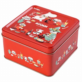 hokka ムーミン Moomin ムーミンビスケット レッド缶 ミックスべリー