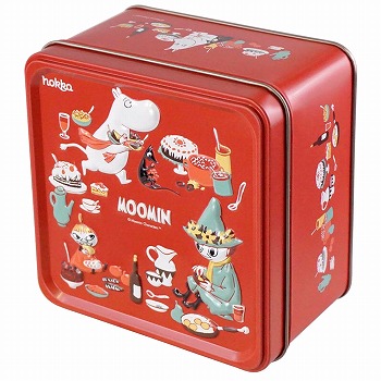 hokka ムーミン Moomin ムーミンビスケット レッド缶 ミックスべリー
