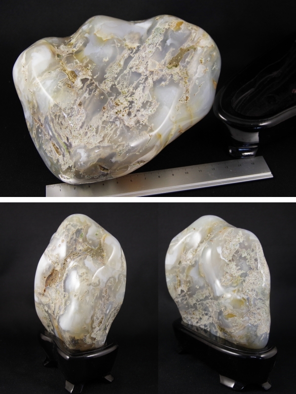 北海道花石産瑪瑙原石磨き1．9kg 天然石販売 名取貴石 天然石