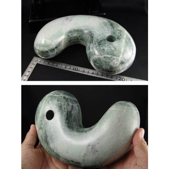 ☆【Meron Cc】古墳期『糸魚川翡翠勾玉』出土品。4.8cm超琅玕翡翠