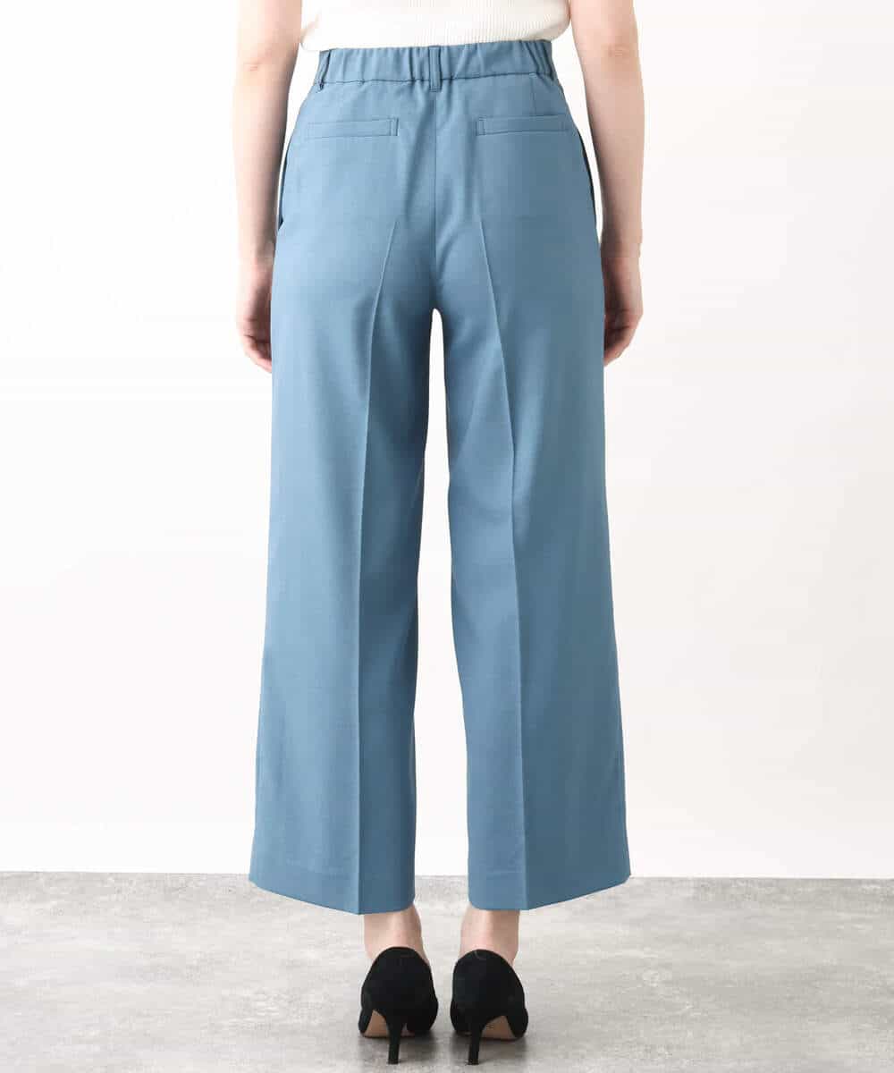 名品シリーズ]ストレッチワイドパンツ/洗える/WEB限定サイズ(ガウチョ