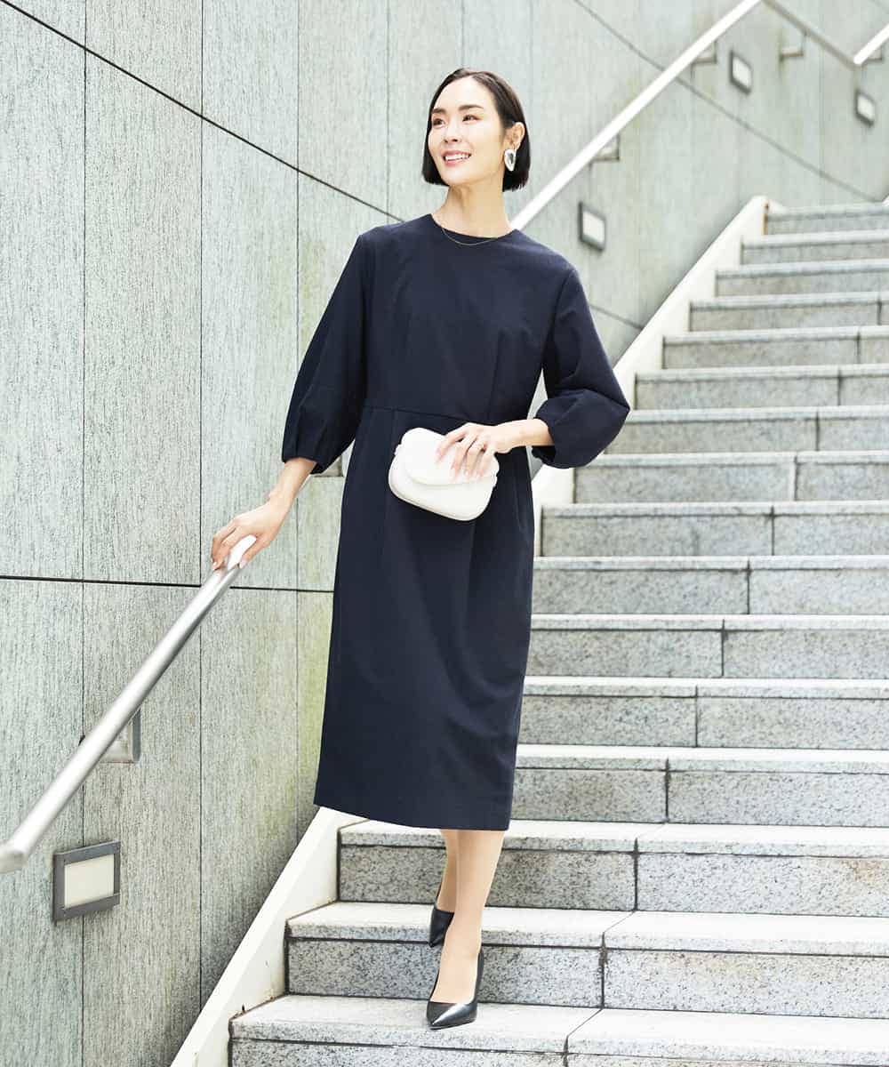 オケージョン/セレモニー］スリーブコンシャスワンピース(ワンピース