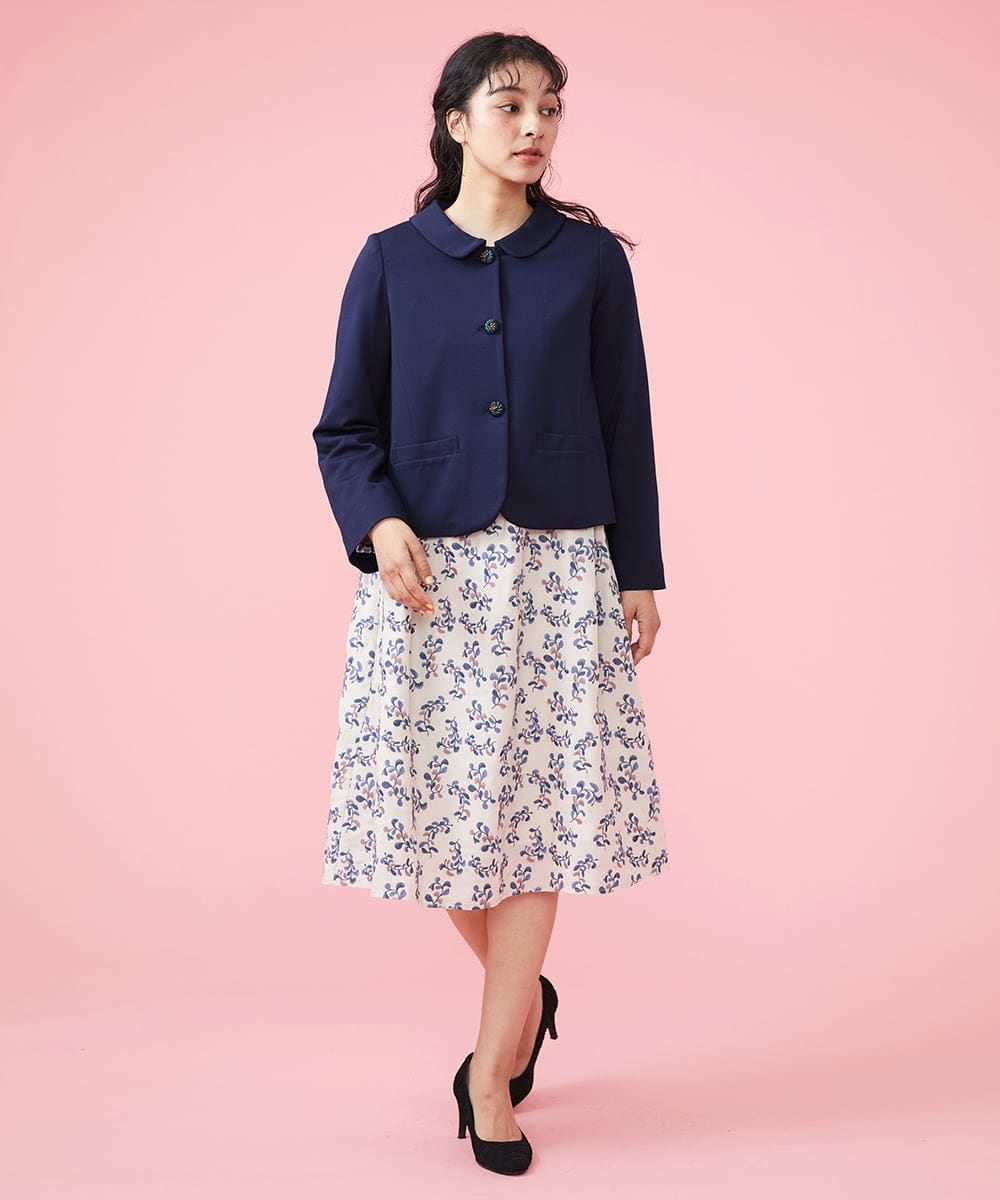 ポンチフラットカラージャケット(セットアップジャケット