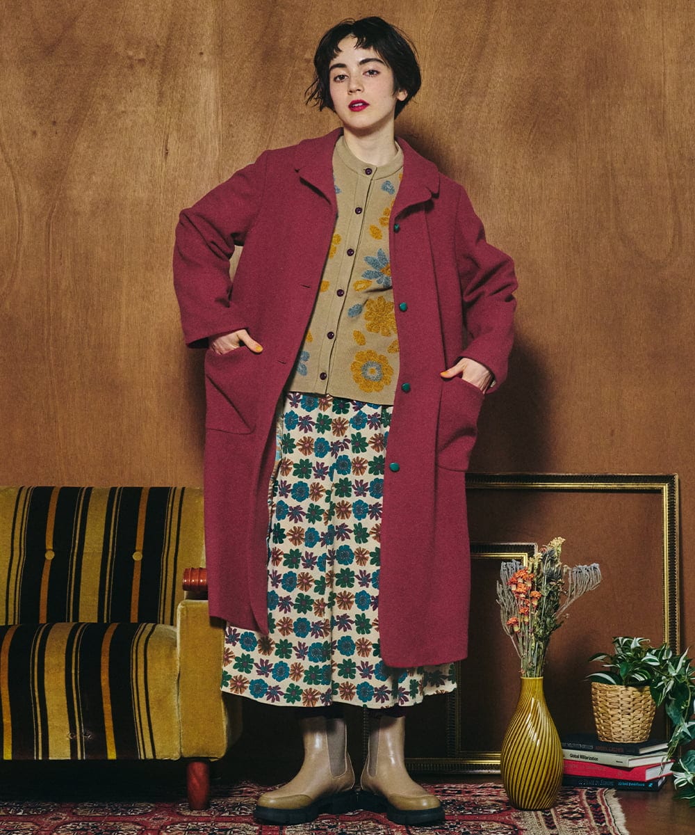 ウールモッサロングコート(その他のコート・ブルゾン) | Jocomomola