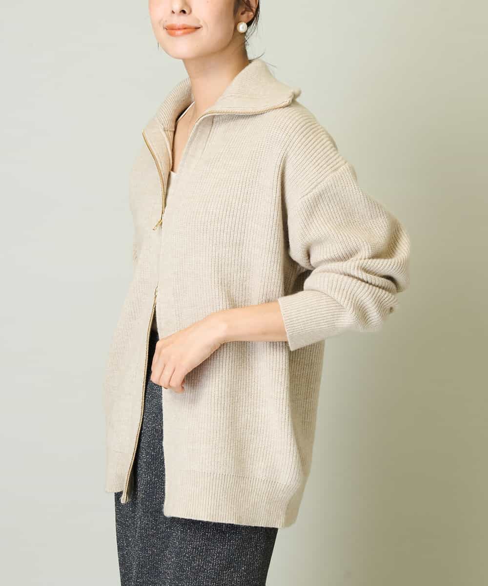 ダブルZIPニットカーディガン(カーディガン) | a.v.v(アー・ヴェ・ヴェ