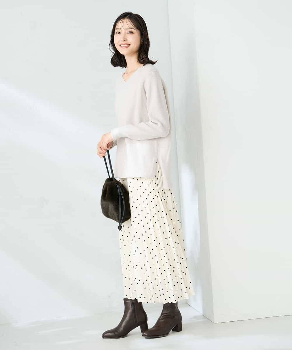 ラメVネックチュニックニット(ニット・セーター) | a.v.v(アー・ヴェ