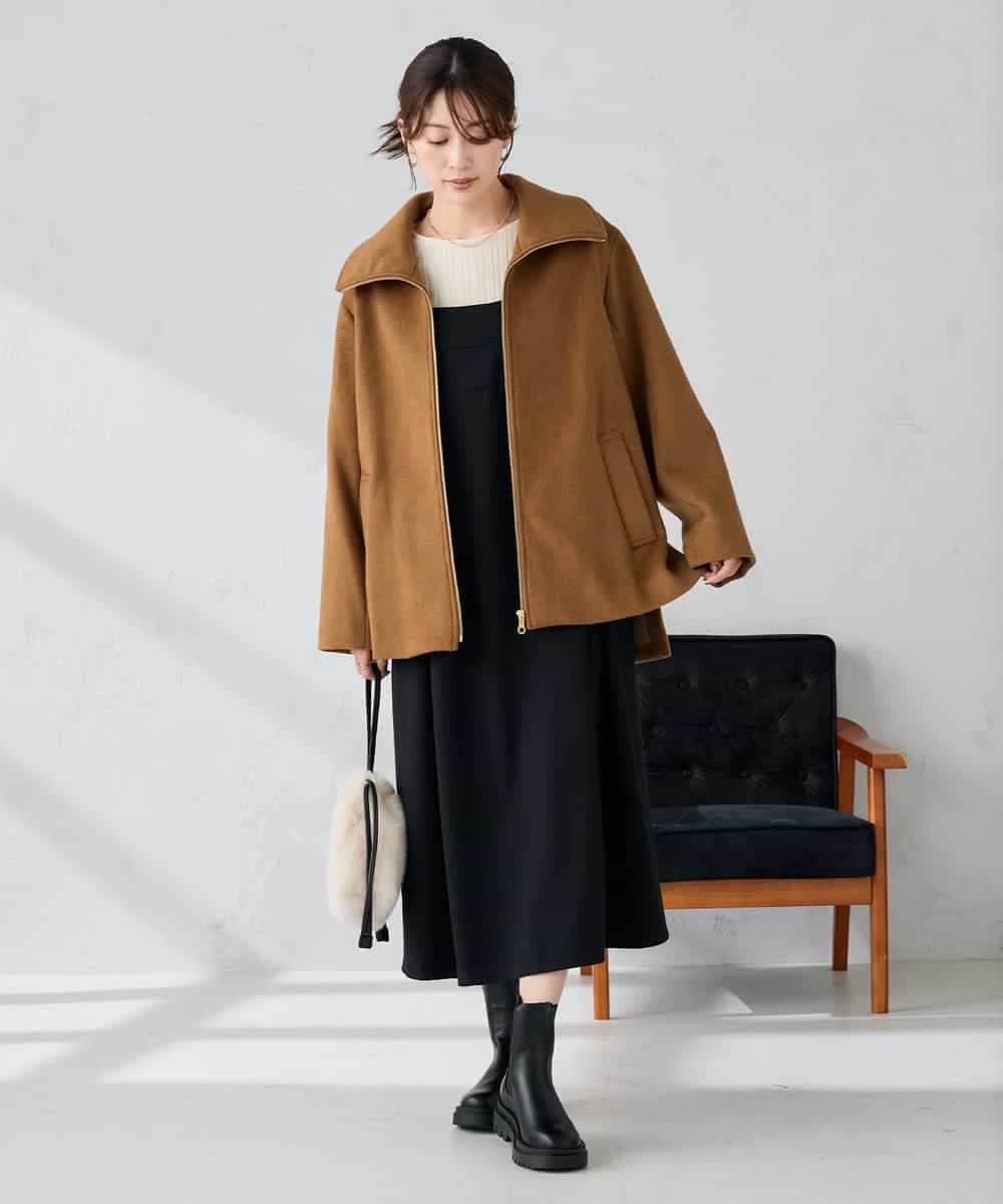 ステンカラージップジャケット(その他のジャケット・スーツ) | a.v.v