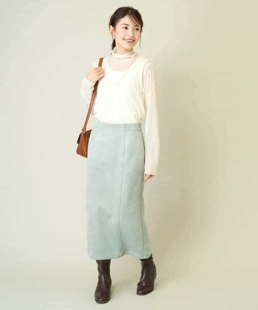 シアーウェーブハイネックトップス(カットソー・Tシャツ) | a.v.v(アー