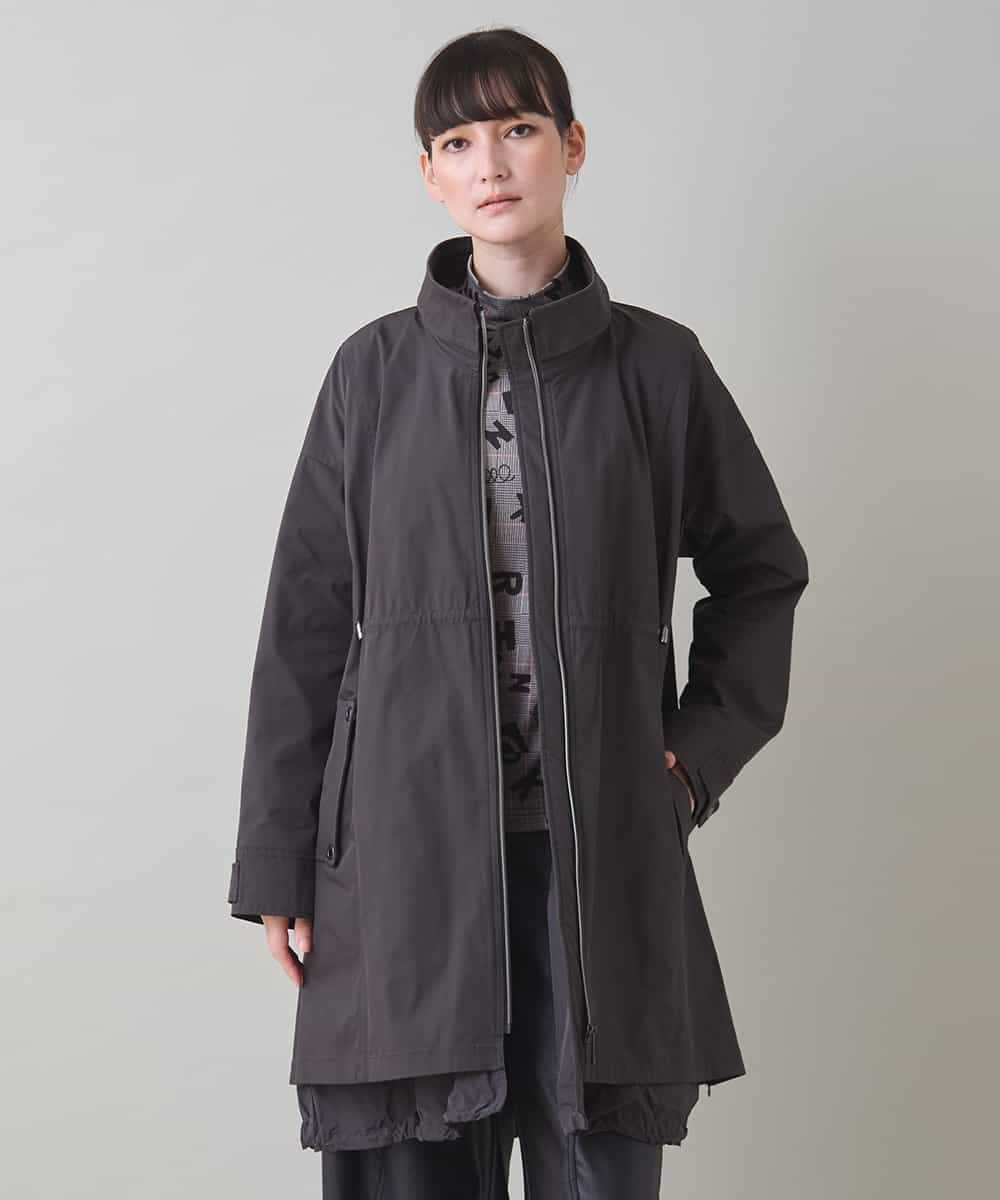 レイヤード風デザインタフタコート/洗える(その他のコート・ブルゾン