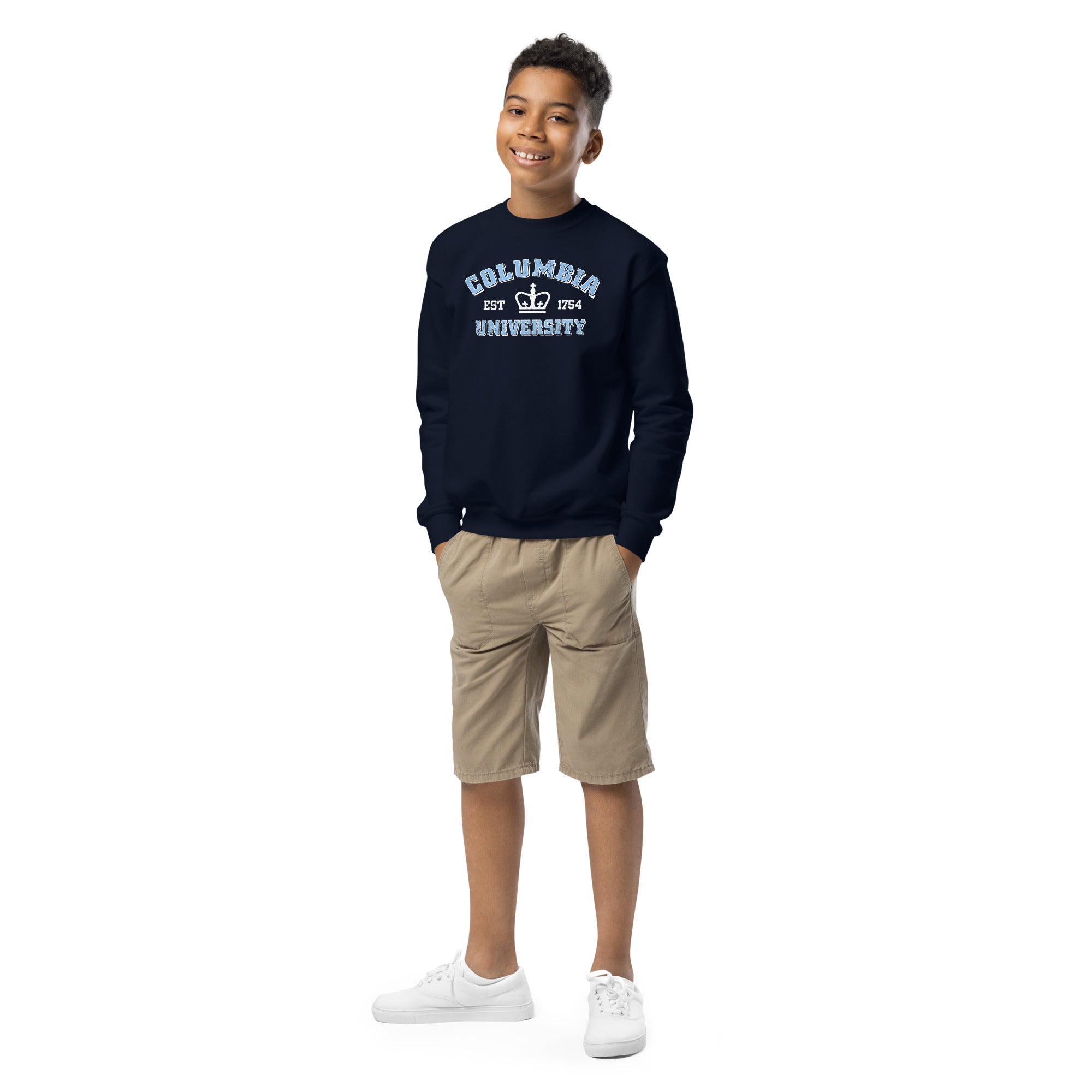 Columbia University Youth Crewneck Sweatshirt (Navy) – Ivysport