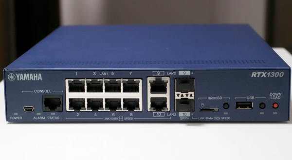 YAMAHA 10ギガアクセスVPNルーター RTX1300 のレビュー - YAMAHA RTX