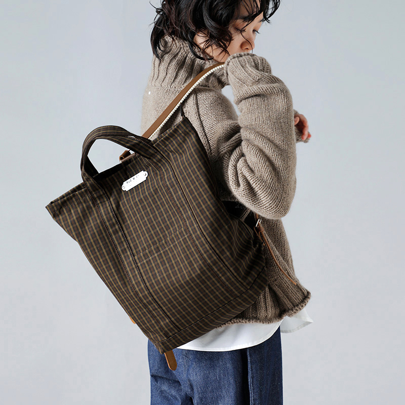 R & D.M.Co- オールドマンズテーラー ROBINSON'S チェック デイ バッグ