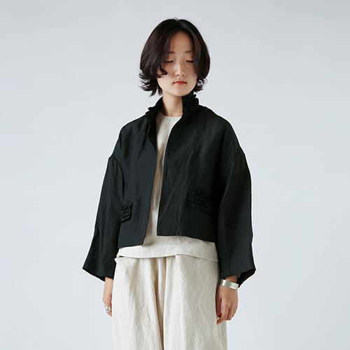 R & D.M.Co- オールドマンズテーラー リネン フリル デコレーション