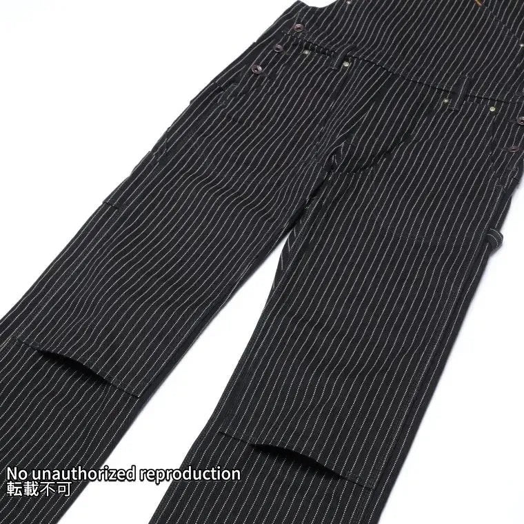 12ozブラックウォバッシュ ダブルニーオーバーオール／ブラック – IRON