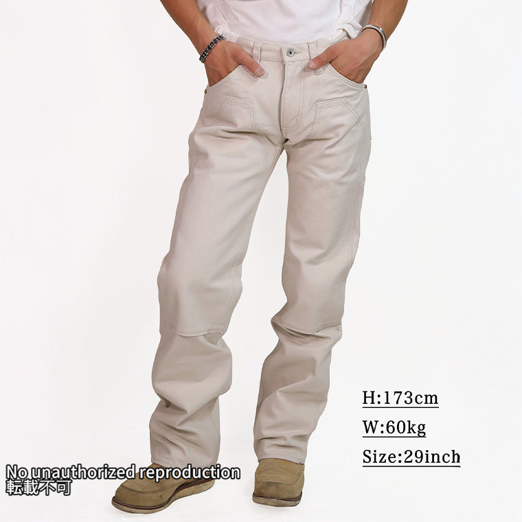 801-ヘビーダック ダブルニーロガージーンズ – IRON HEART