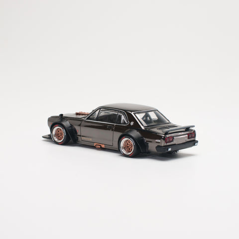 POPRACE #97 NISSAN SKYLINE GT-R V8 DRIFT HAKOSUKA DARK CHROME – J