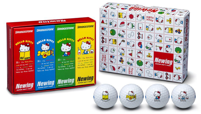 ハローキティプリントのゴルフボールセット ブリヂストンスポーツから