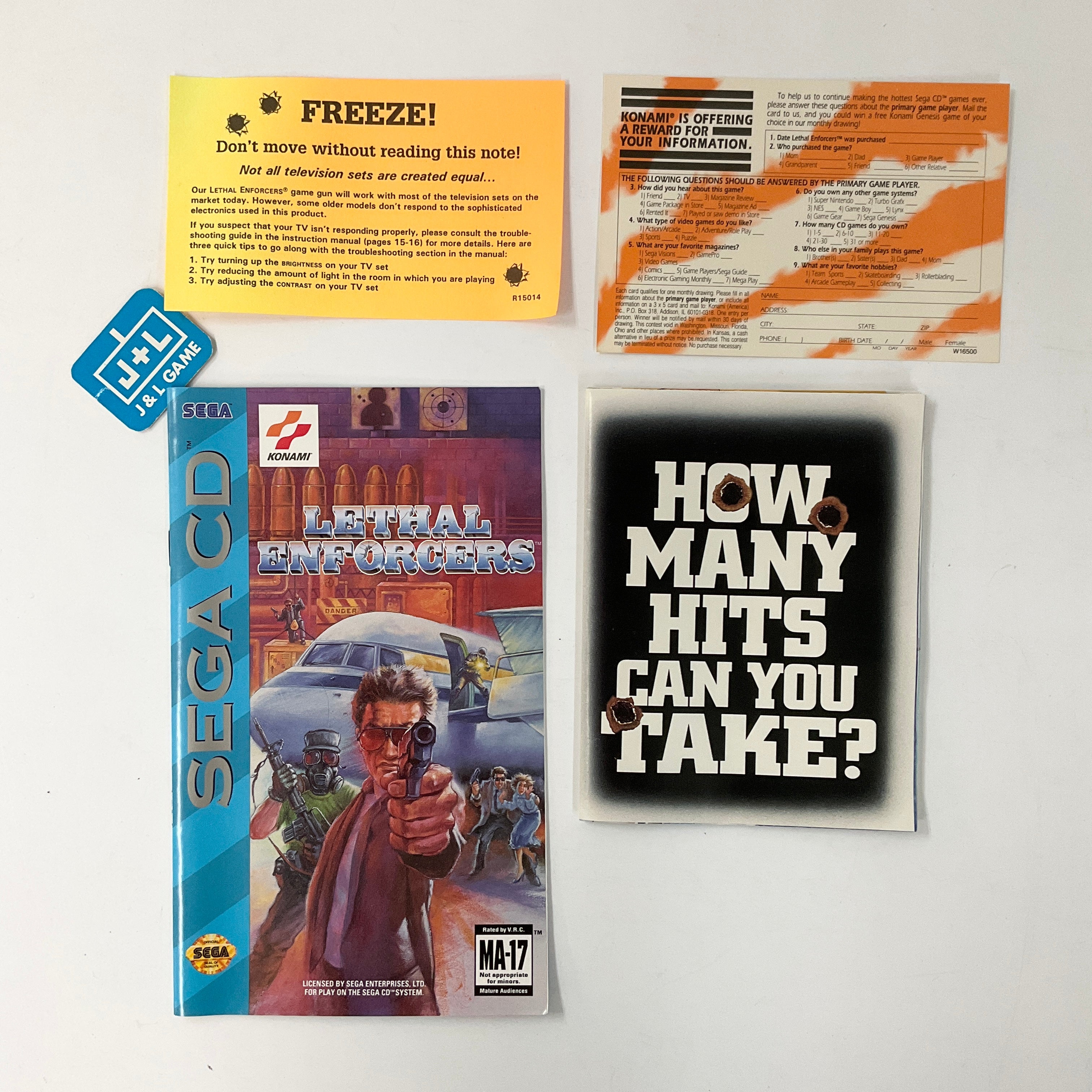 Lethal Enforcers - (SCD) SEGA CD [Pre-Owned] | J&L Game