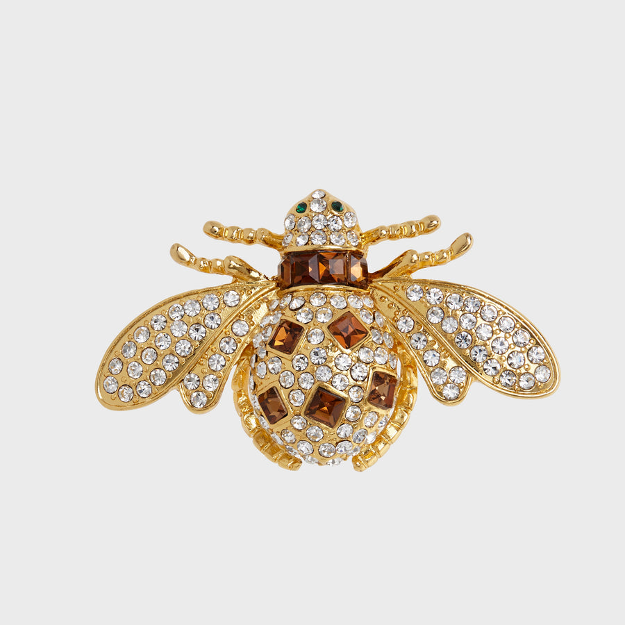 Large Bee Brooch | Gold Plated Brass | Gift Ideas – Joanna Buchanan