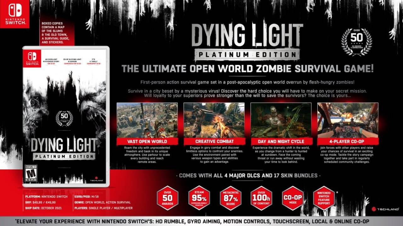 Joc Dying Light Platinum Edition pentru Nintendo Switch
