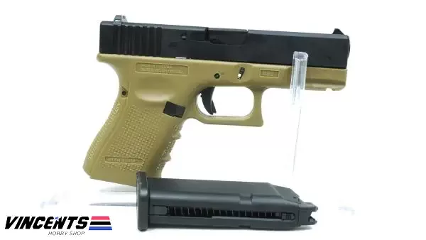 EC 1306 LDE Glock 19 Gen 3 Tan/Black Slide • Vincent's Hobby Shop