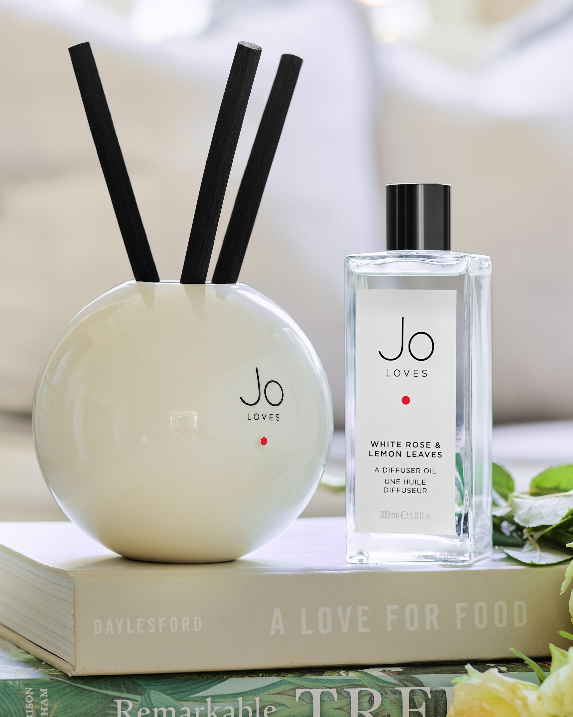 Jo Loves | White Rose & Lemon Leaves A Fragrance Diffuser Refill