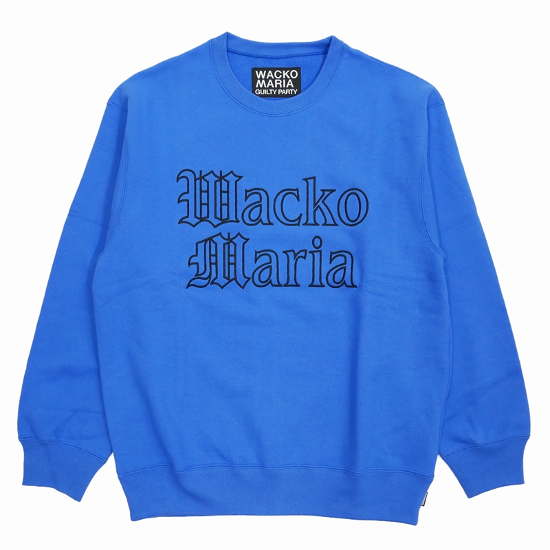 WACKO MARIA/HEAVY WEIGHT CREW NECK SWEAT SHIRT（BLUE）［クルー