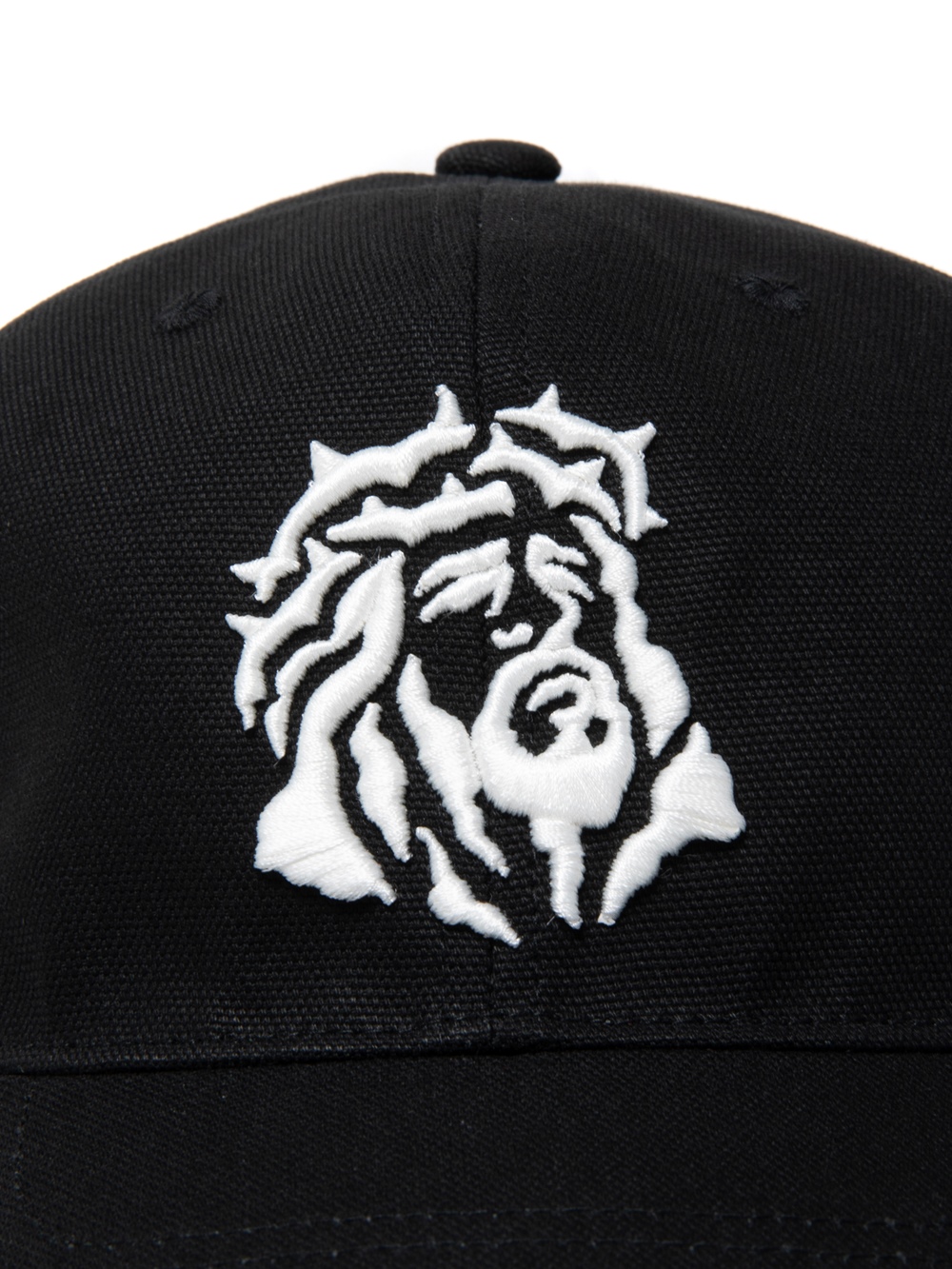 COOTIE PRODUCTIONS/Cotton OX 6 Panel Cap（Black/JESUS）［6パネル