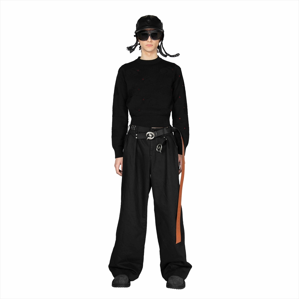 30％OFF】DAIRIKU/Red-eyed Rabbit Tite Knit（Black）［ラビット