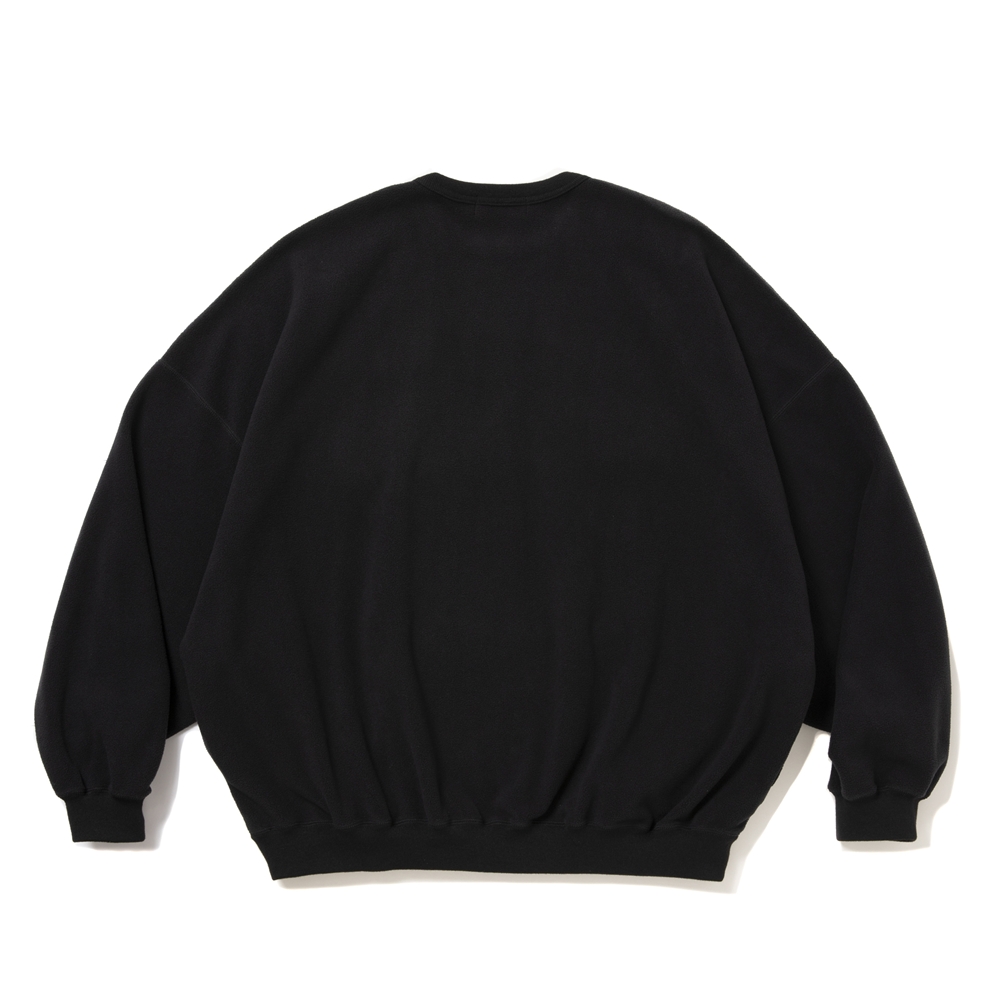COOTIE PRODUCTIONS/Fleece Sweat Crew（Black）［フリースクルー-26春