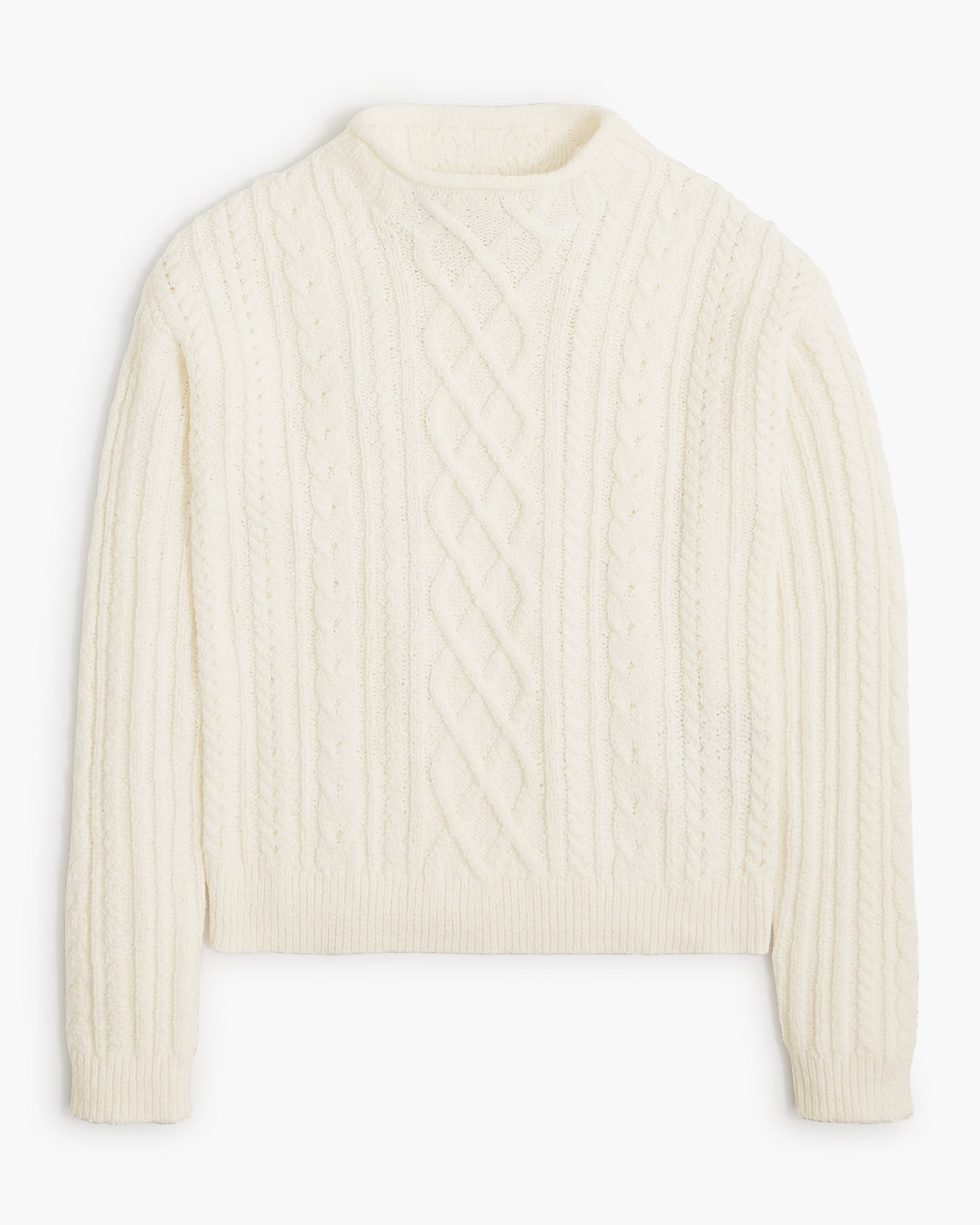 Mockneck Cable-knit Sweater For Women | Factory