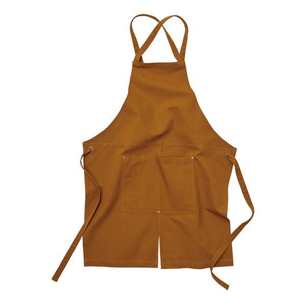1384-01】 ウォッシュ キャンバス&ツイル エプロン(クロスタイプ