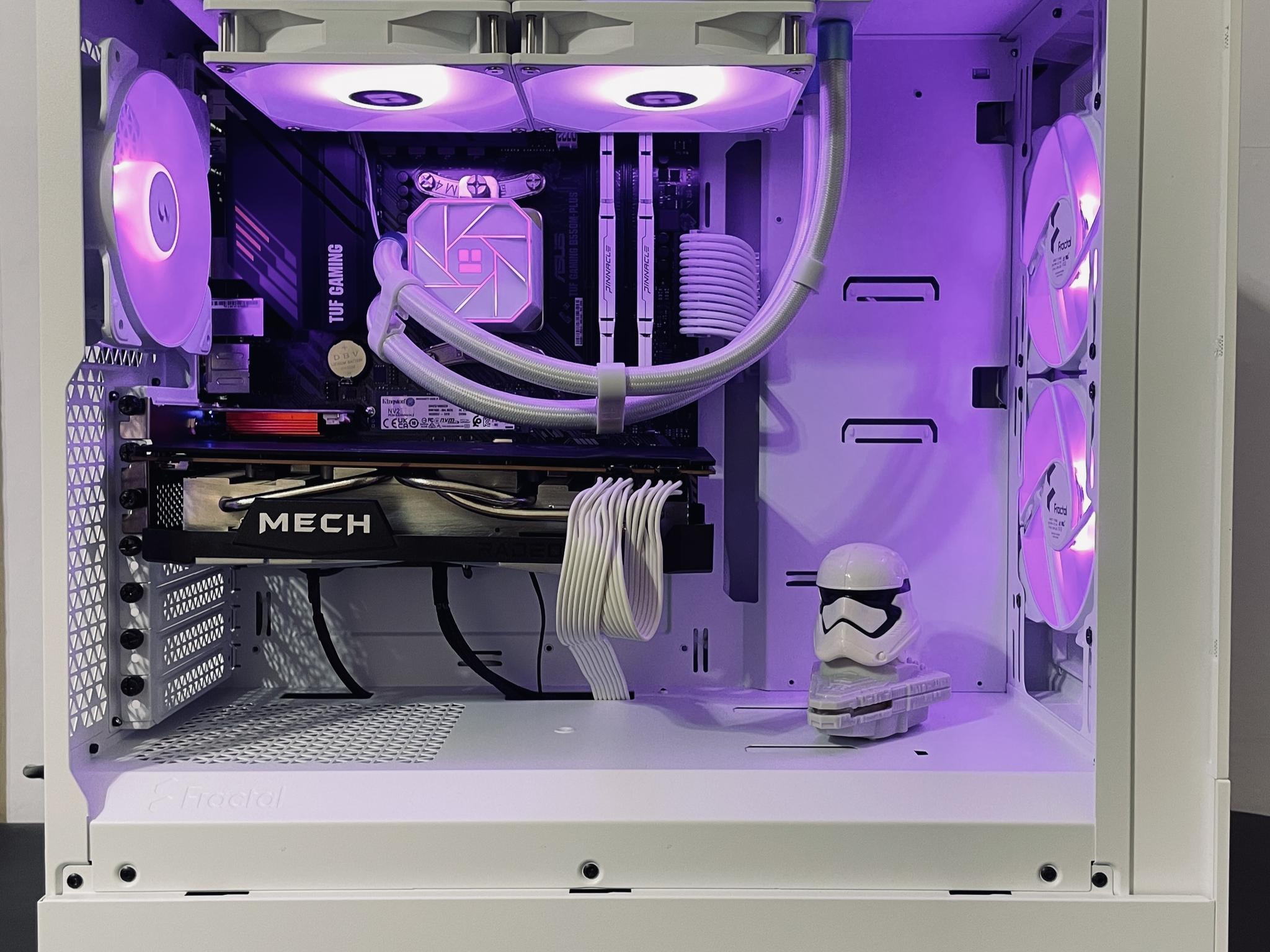 ❄️Liquid Cooled White Gaming PC 1440p - Ryzen 5 5600 ○ 32GB RAM