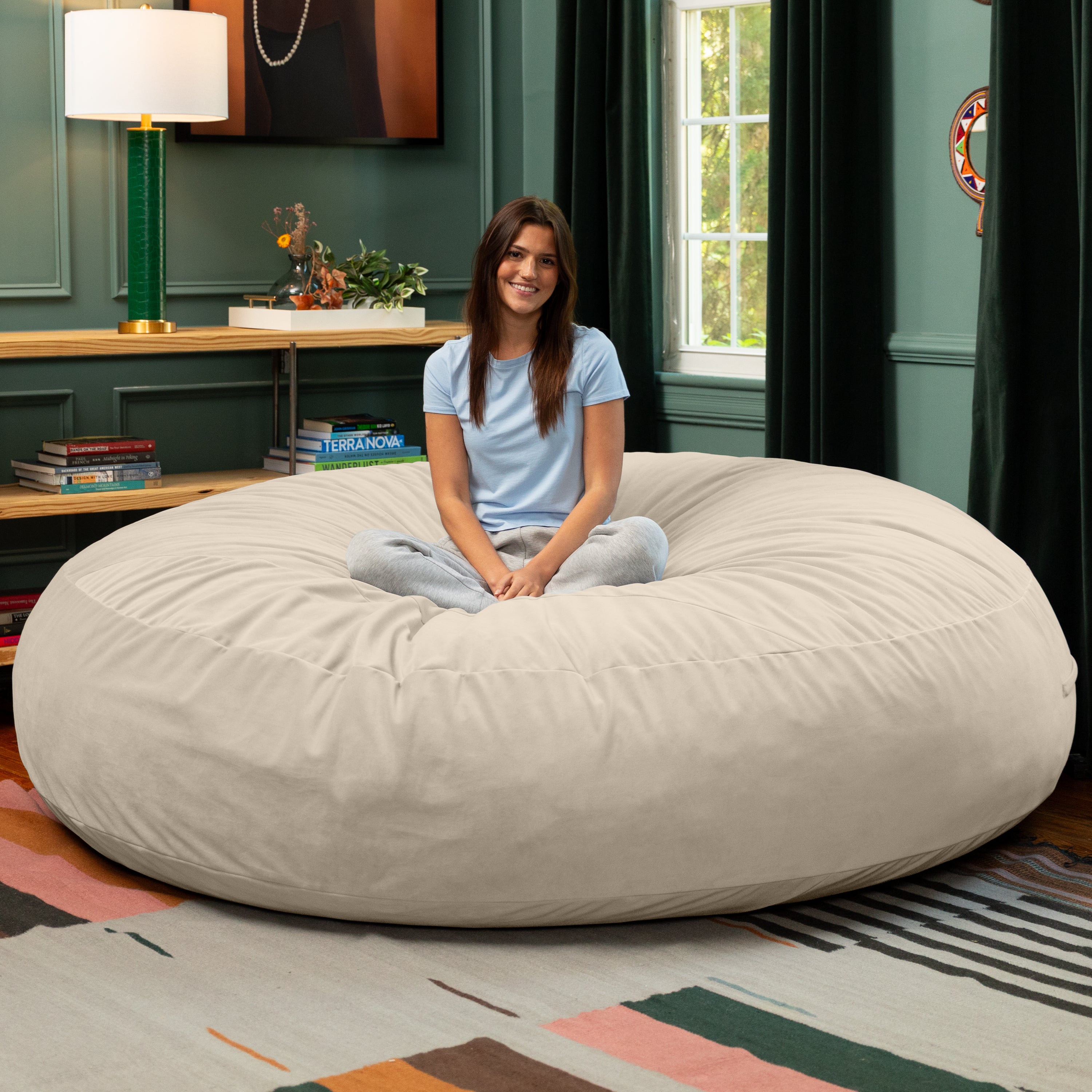 Velvet Cocoon 7 Bean Bag Lounger – Jaxx Living