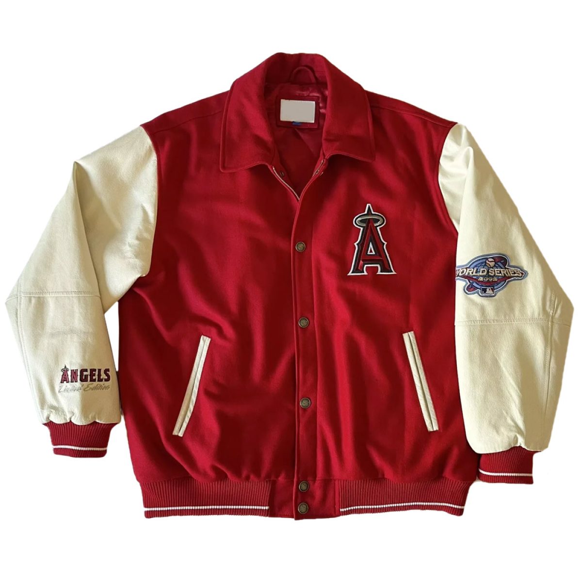 Los Angeles Angels フルジップジャケット 赤/白 Los Angeles Angels