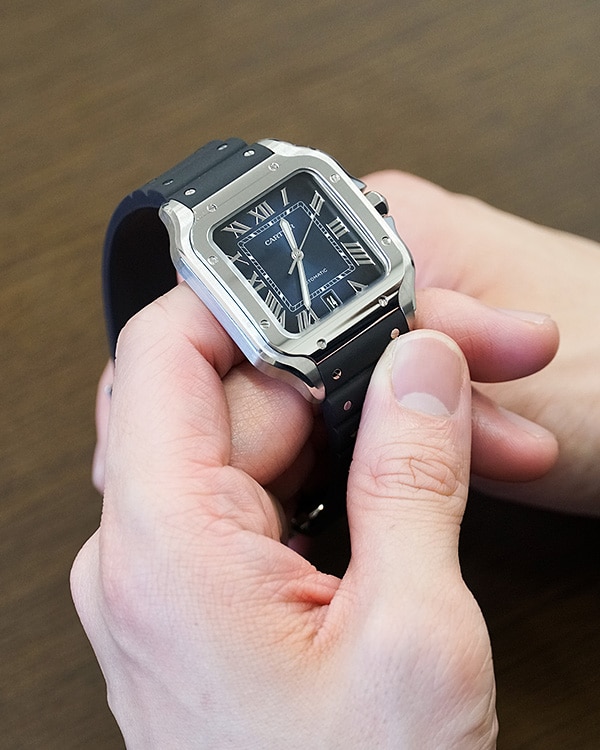 カルティエ サントス ドゥ カルティエ～ラバーベルトでカスタマイズを