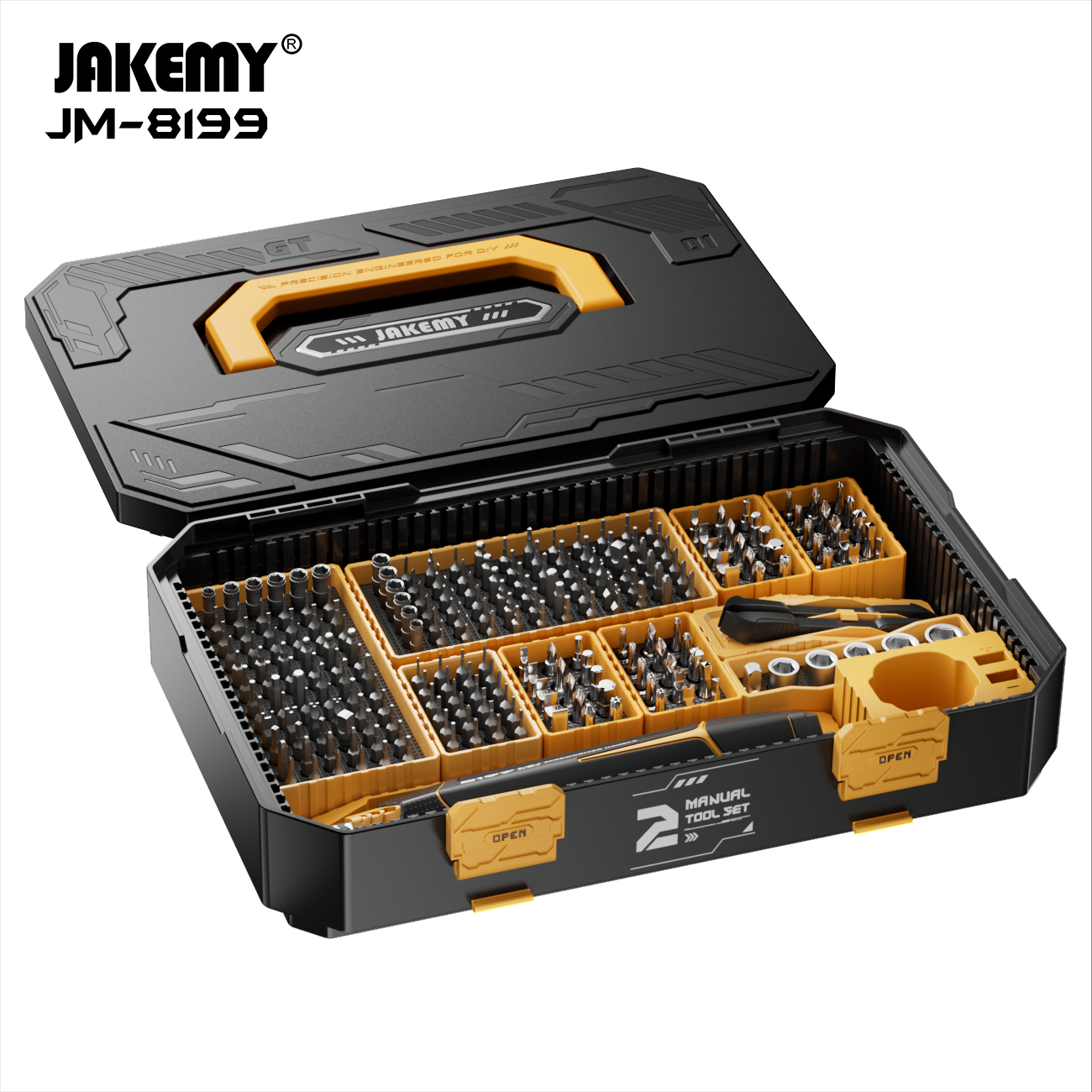 JM-8199 257 in 1 Magnetic Precision Screwdriver Set - Jakemy