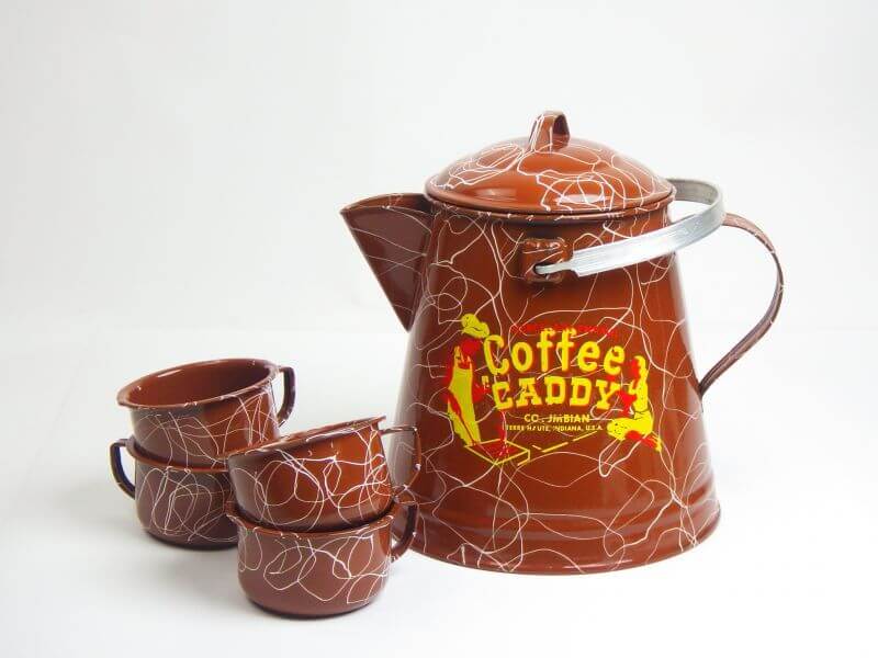Vintage Coffee Pot & Cup Set / Coffee CADDY ビンテージ コーヒー