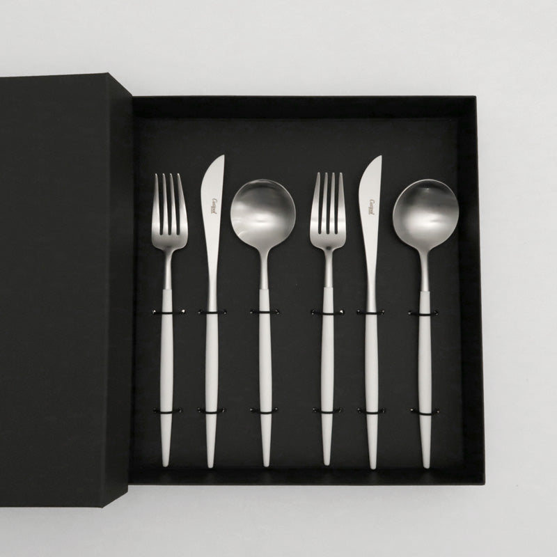 クチポール カトラリー GOA ディナー6本 ギフトセット ホワイト