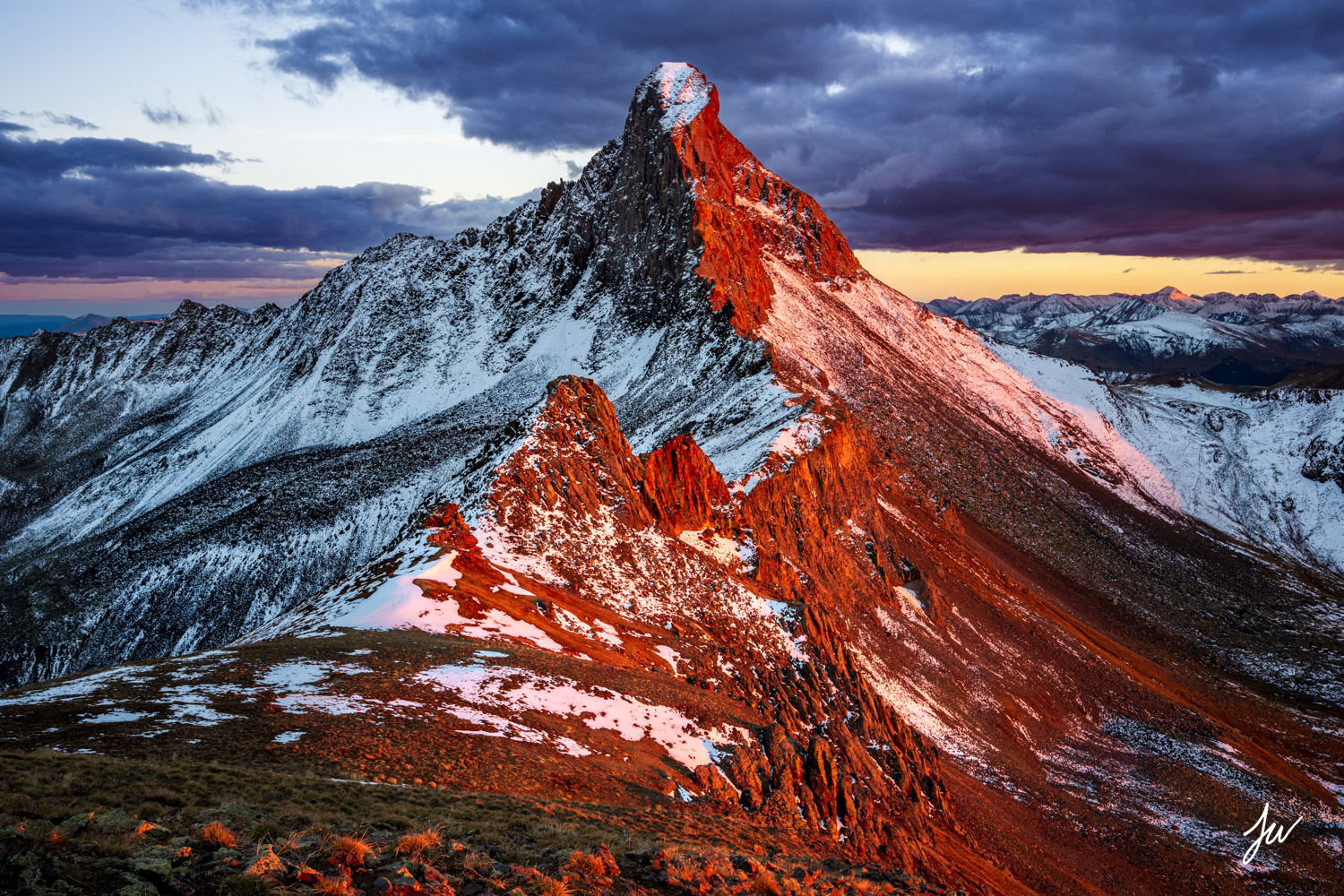 Fiery Wetterhorn Peak | San Juan Mountains, Colorado | Jason Weiss