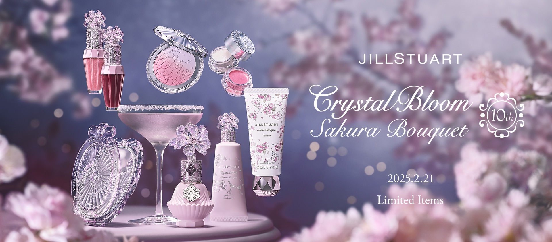 JILL STUART Crystal Bloom Sakura Bouquet Limited Items | NEW ITEM