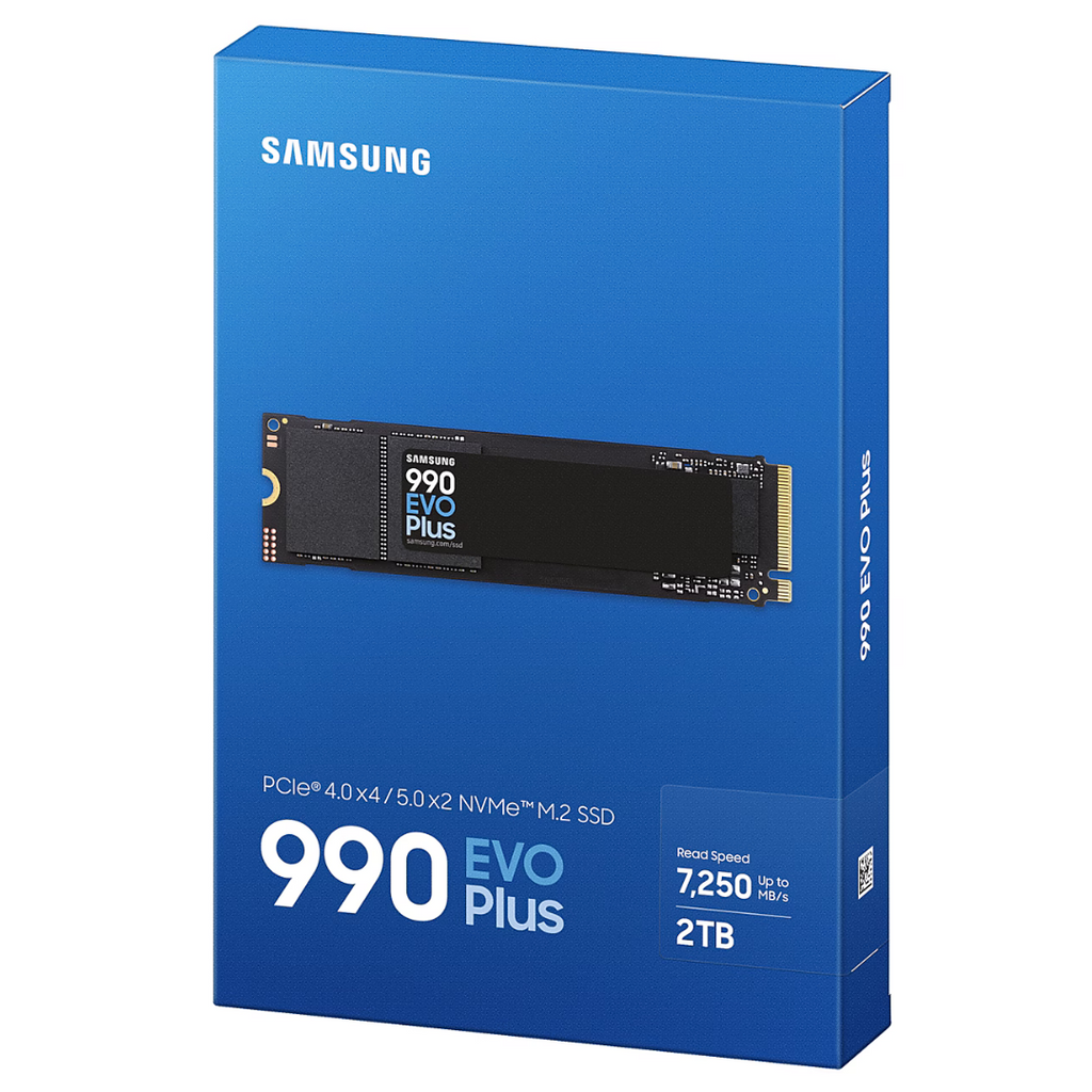 Samsung 2TB 990 EVO Plus MZ-V9S2T0BW M.2 2280 PCIe 4.0 x4 / 5.0 x2 NVM