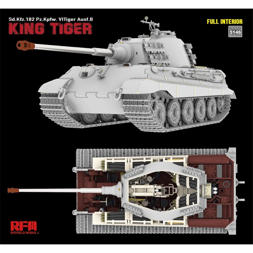 Rye Field Model RM5146 1:35 Sd.Kfz.182 Pz.Kpfw. VI Tiger Ausf.B