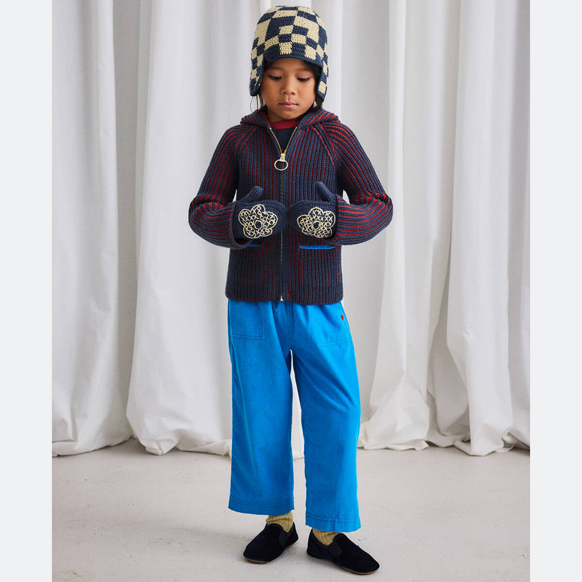 Corduroy Camp Pant in Cerulean by Misha & Puff – Junior Edition