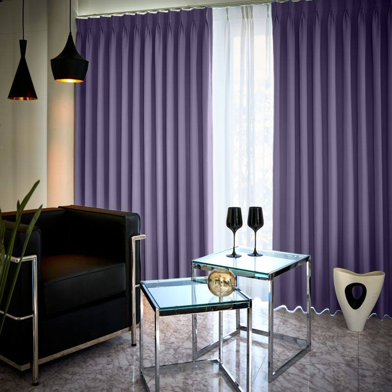 ツル カーテン JD-67216R ヴァイオレット ｜ジャストカーテン