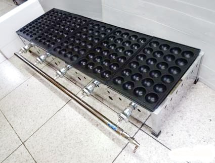 ジャンボ24穴x5連 業務用 たこ焼き器