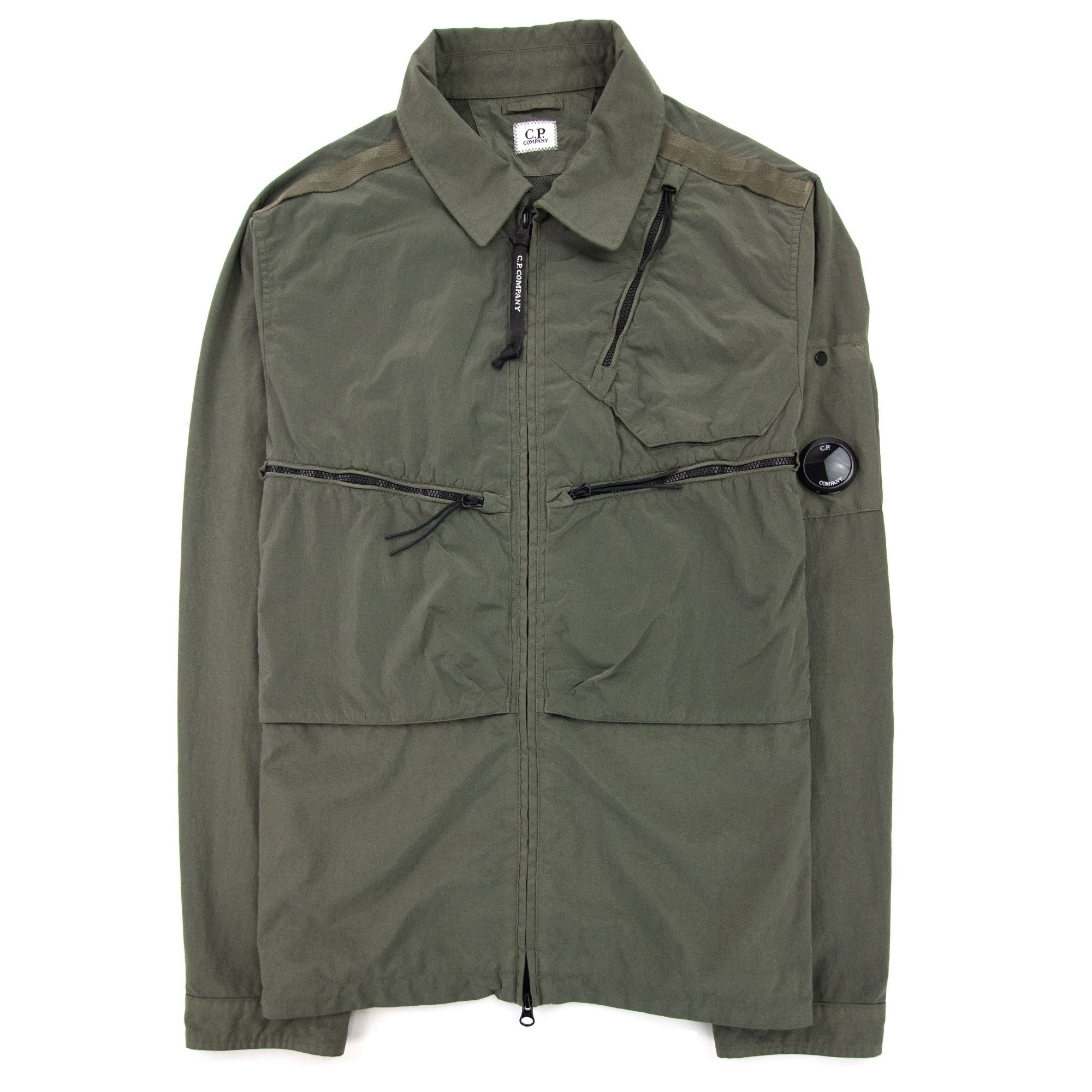 CP Company Taylon P Mixed Overshirt Stone Gray 665 | ONU