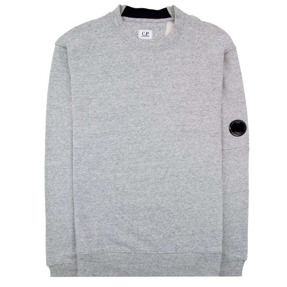 Cp Company Diagonal Lens Crew Sweatshirt Grey M94 | ONU